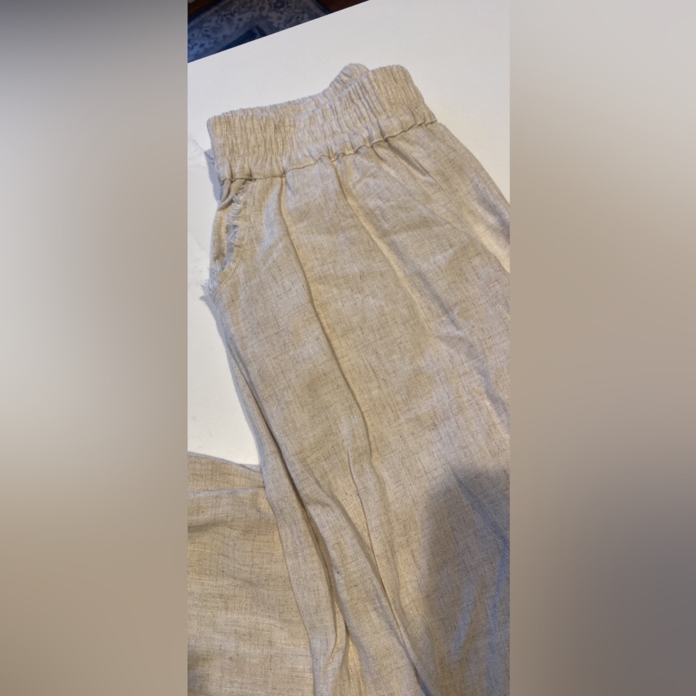 Linen vici joggers